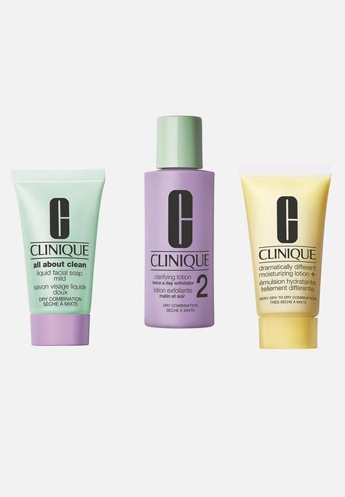 Clinique - Healthy Skin Routine: Mini 3-Step Kit For Dry Skin