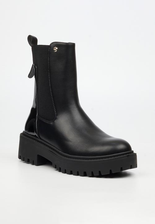 Miss Black - Mesa 1 chelsea chunky ankle boot - black
