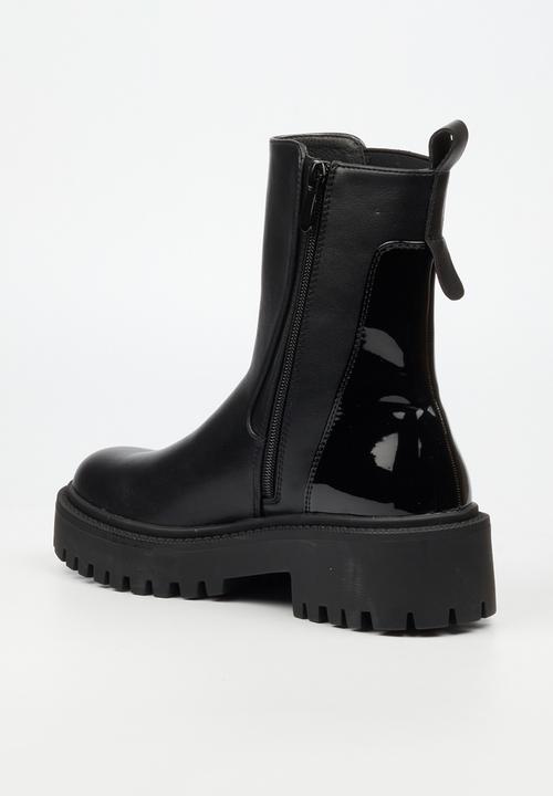 Miss Black - Mesa 1 chelsea chunky ankle boot - black