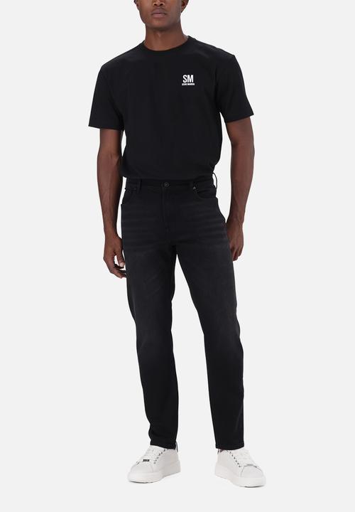 Steve Madden - Slade Slim Black Washed - Black