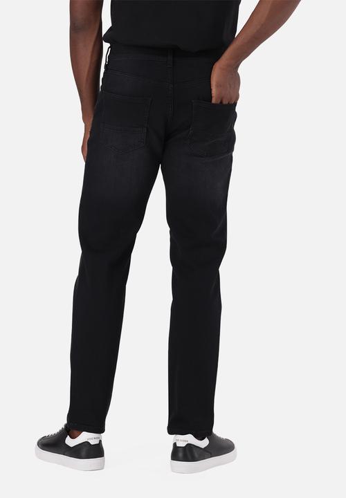 Steve Madden - Slade Slim Black Washed - Black