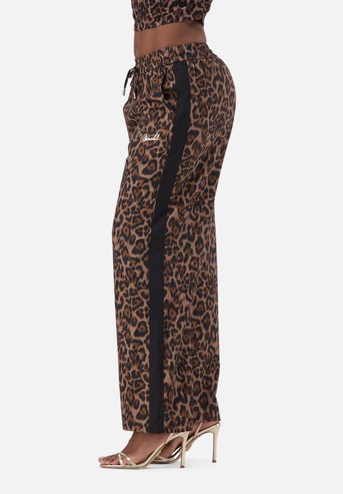 Steve Madden - Ladies carol leopard print pant - brown/chocolate