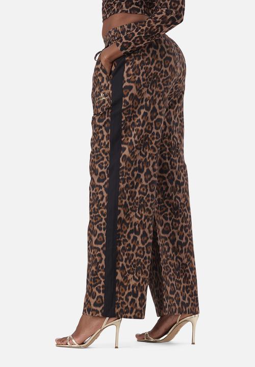 Steve Madden - Ladies carol leopard print pant - brown/chocolate