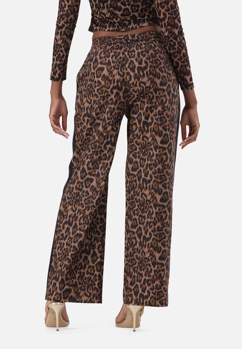 Steve Madden - Ladies carol leopard print pant - brown/chocolate