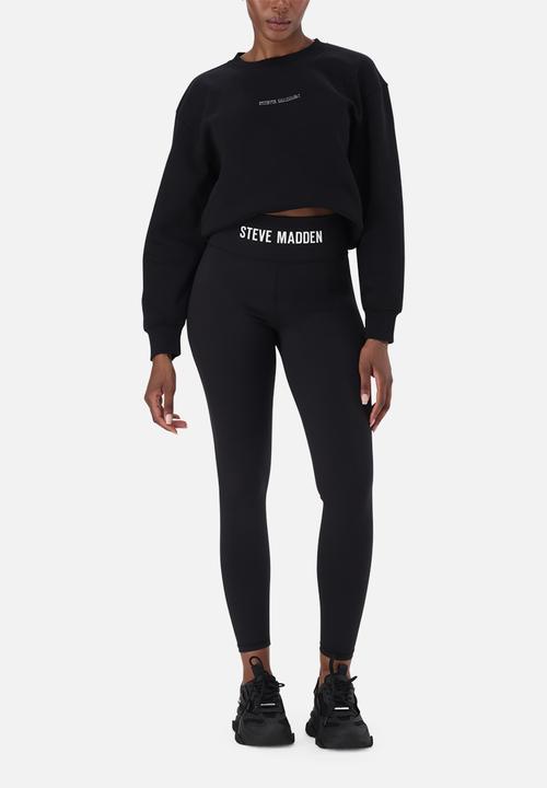 Steve Madden - Ladies grace high waisted bodycon legging - black