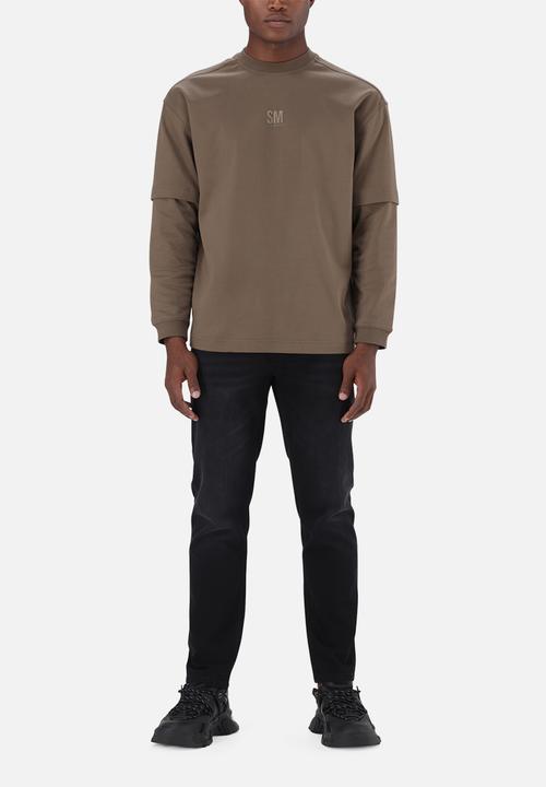 Steve Madden - Loki Longsleeve T-Shirt - Stone Gray