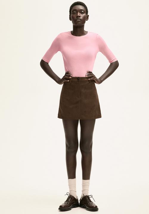 H&M - Mini skirt - dark brown