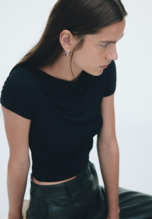 H&M - Draped top - black