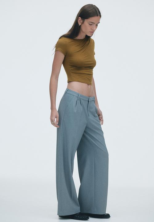 H&M - Draped top - olive green