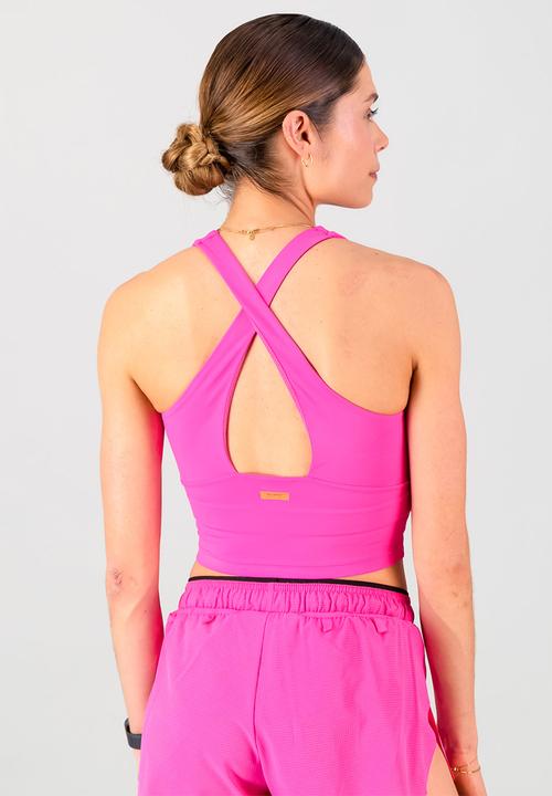 Burnt  - Speedracer supportive tank - electric pink