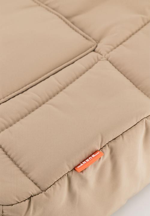 Burnt  - Quilted Tote Bag - Cashew