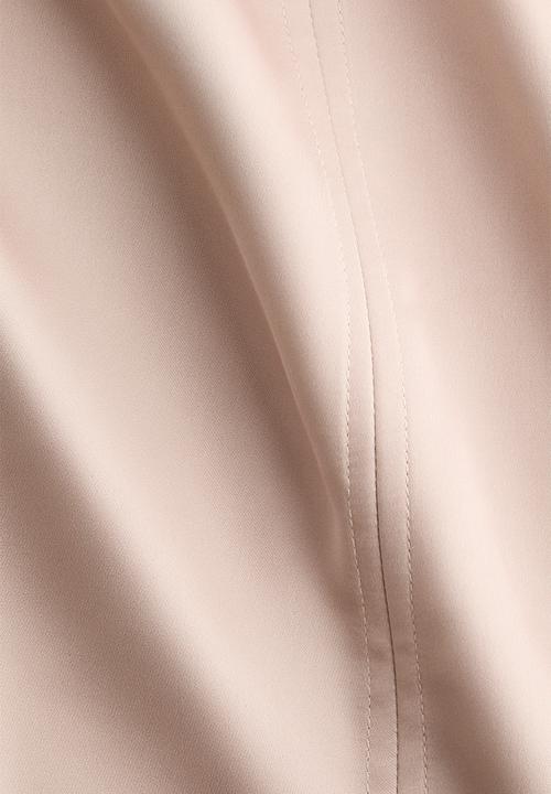 H&M - Scarf-detail maxi dress - powder pink