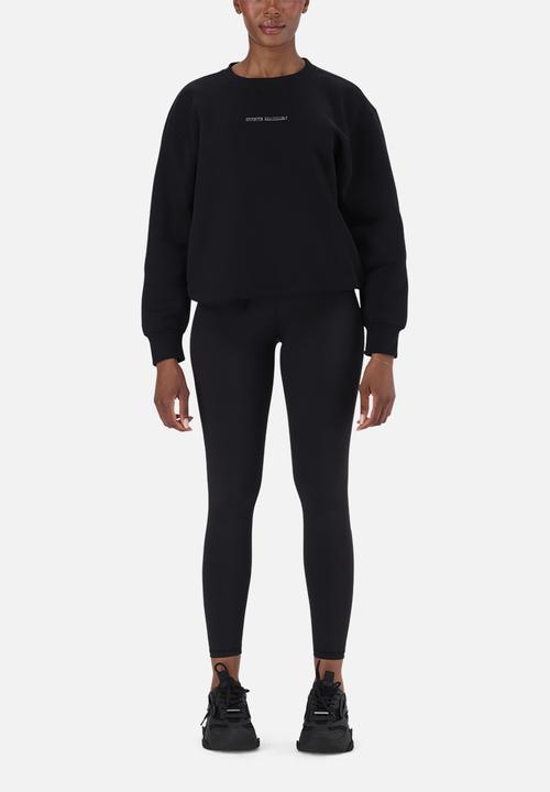 Steve Madden - Ladies cheryl regular crew neck sweat - black