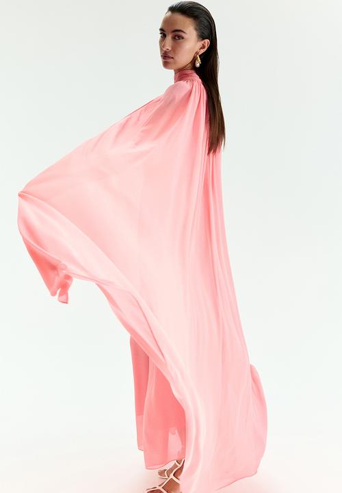 H&M - Draped cape-detail dress - pink