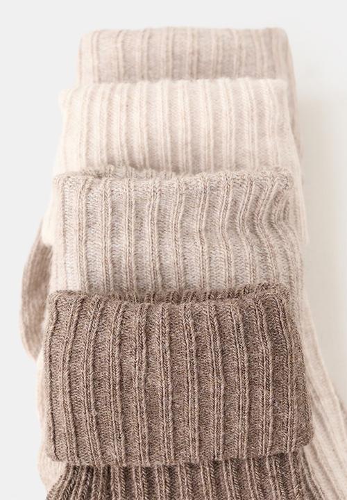 MANGO - Calcetines  -  Light Beige