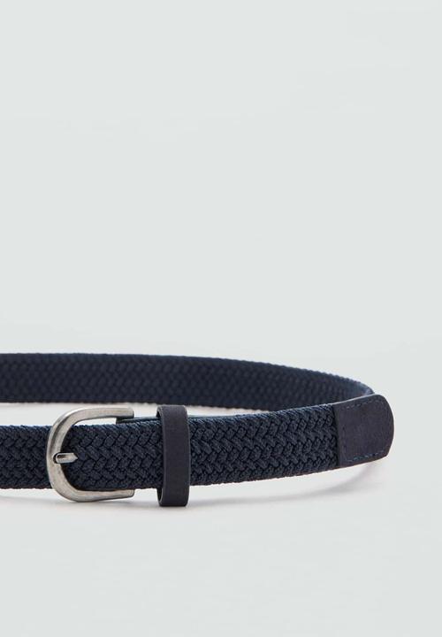 MANGO - Cinturón  -  Navy