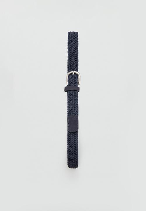 MANGO - Cinturón  -  Navy