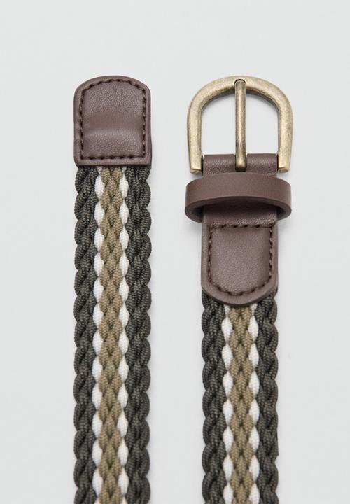 MANGO - Cinturón - Khaki