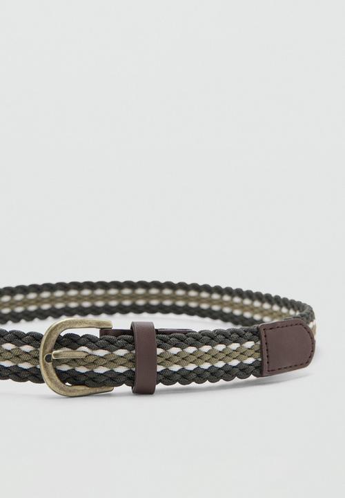 MANGO - Cinturón - Khaki