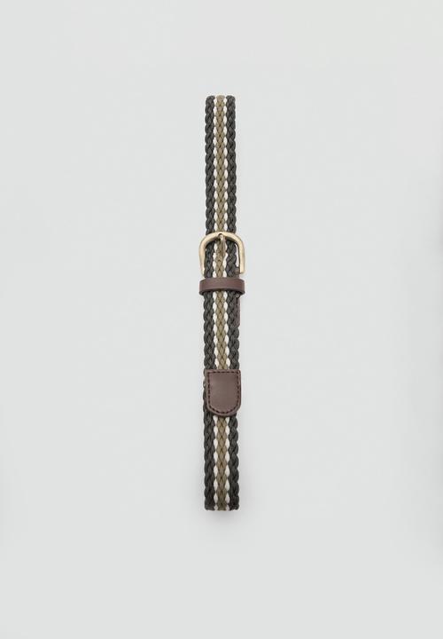 MANGO - Cinturón - Khaki