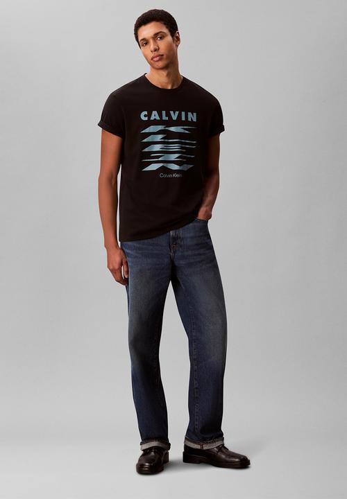 Calvin Klein - Ss 30S Eu Klein Stretch Graphic Tee - Black