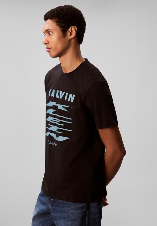 Calvin Klein - Ss 30S Eu Klein Stretch Graphic Tee - Black