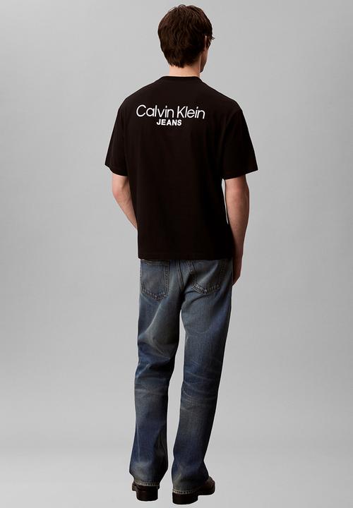 Calvin Klein - Logo Back Print T-Shirt - Black