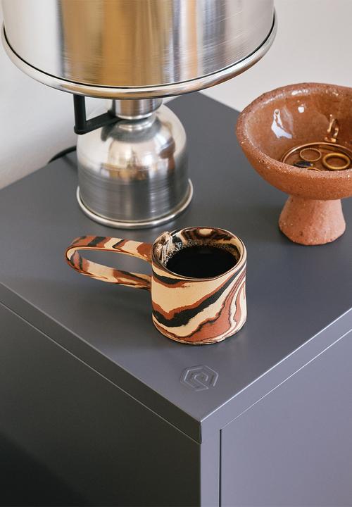 Popstrukt - Sugar cube side table - carbon grey