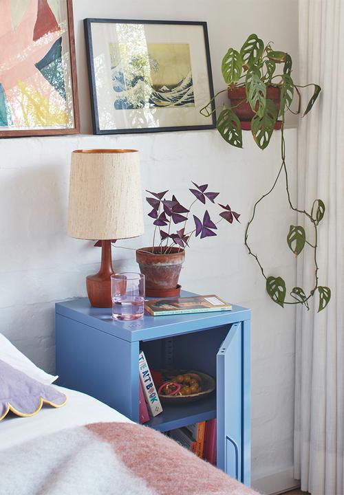 Popstrukt - Sugar cube side table - pigeon blue