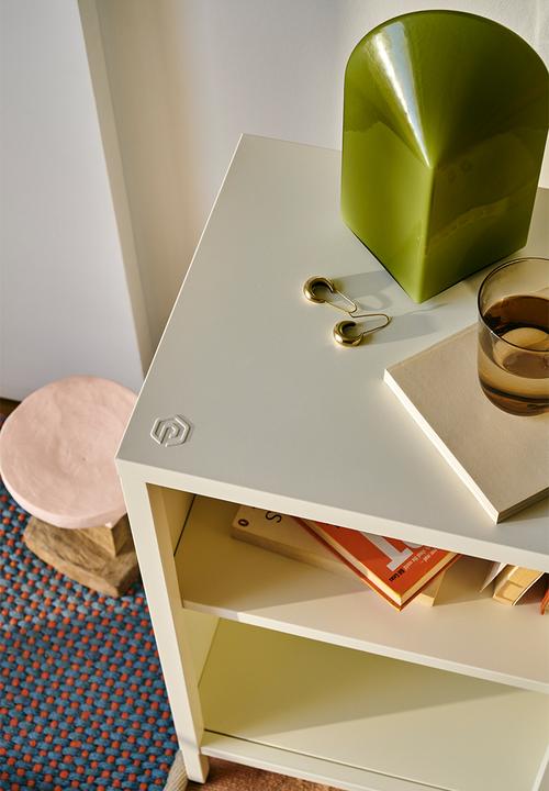 Popstrukt - Wafer Side Table - Soft White Sand