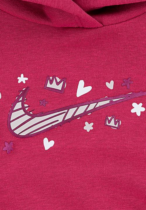 Nike - Nike essentials fleece hoodie - sweet beet