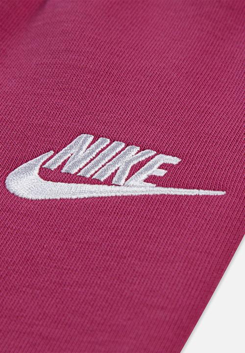 Nike - Nike wide leg club fleece set - sweet beet