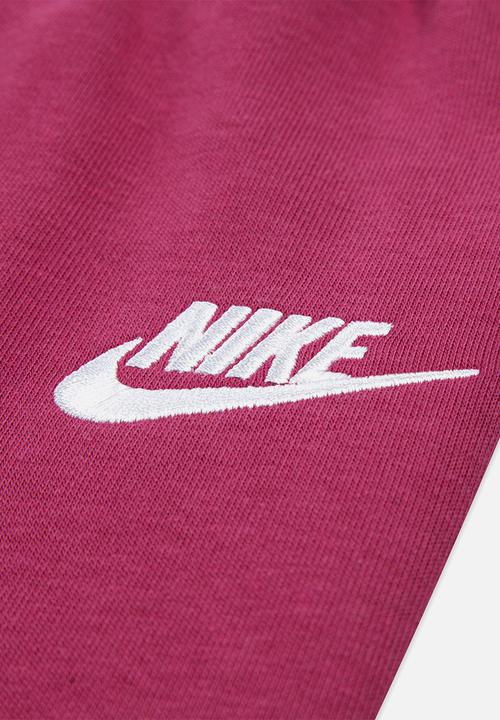 Nike - Nike wide leg club fleece set - sweet beet