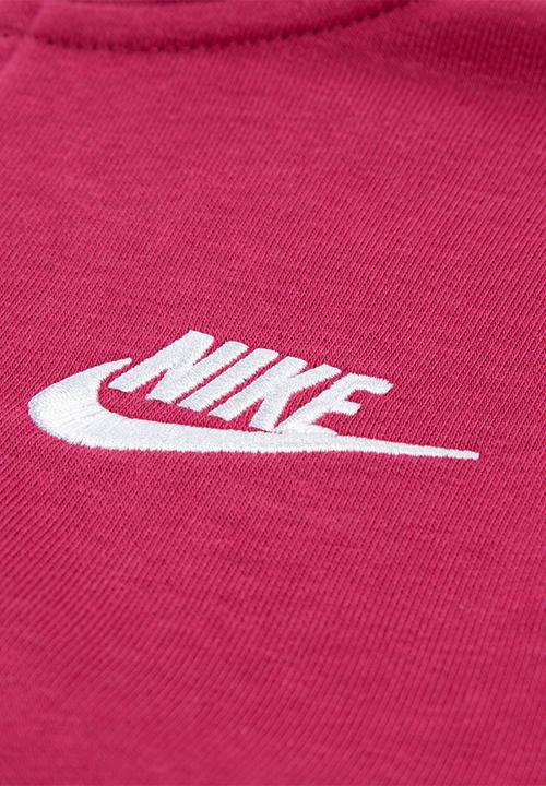 Nike - Nike wide leg club fleece set - sweet beet