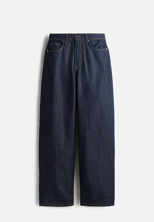 H&M - Baggy high jeans - dark denim blue