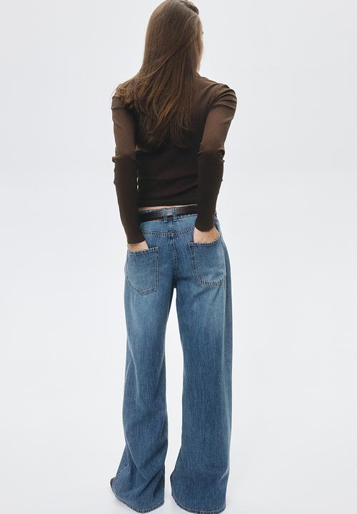 H&M - Wide regular jeans - denim blue