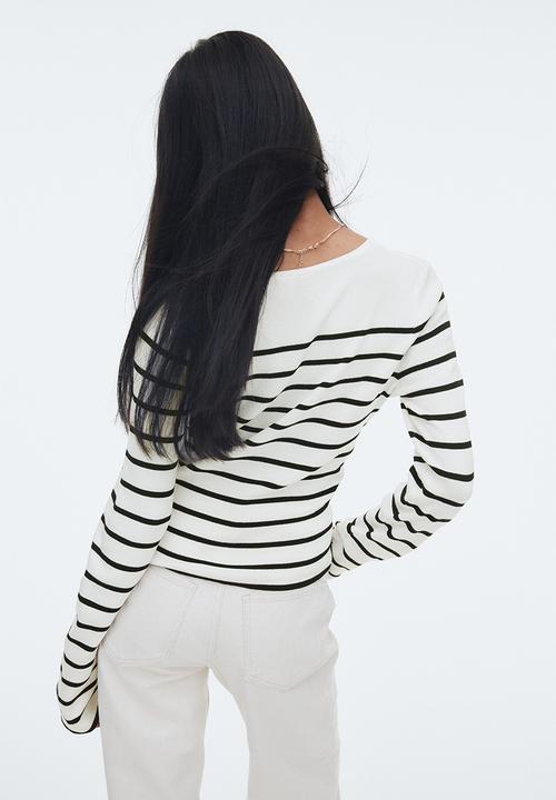 H&M - Long-sleeved jumper - white striped