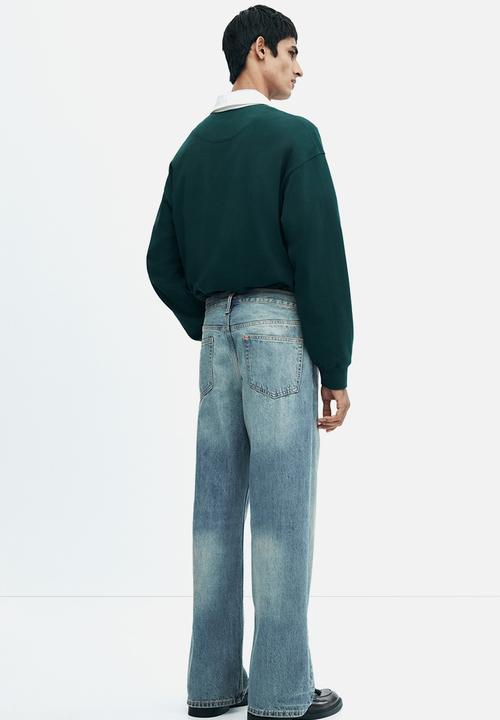 H&M - Loose straight jeans - denim blue