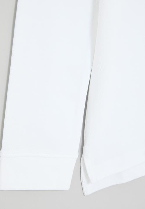 POLO - Boys robert long sleeve golfer - white