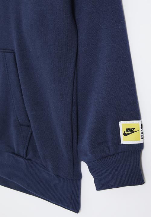Nike - Nike pe french terry pullover hoodie - midnight navy