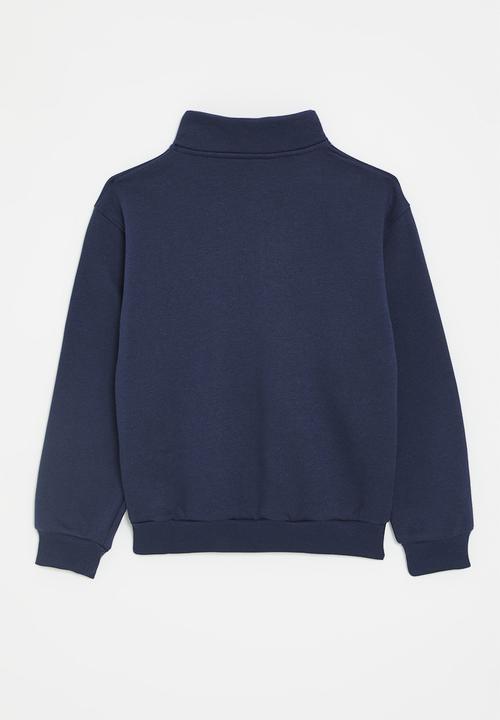 Nike - Nike 1/4 zip long sleeve top - midnight navy
