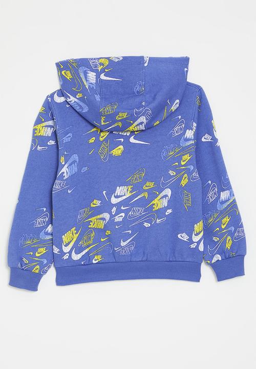 nike hoodie with checks all over