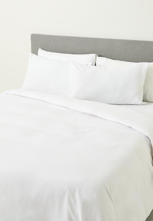 Sixth Floor - Winter Brushed Cotton Blend Duvet Set White