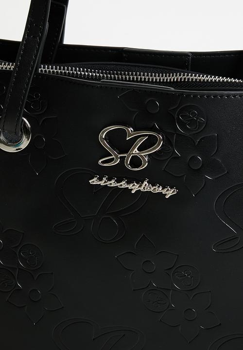 SISSY BOY - Hayley Debossed Print - Black