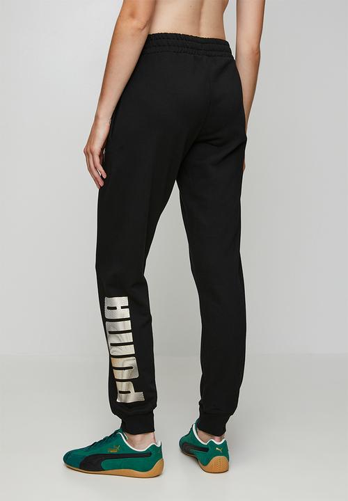 PUMA - Ess Logo Lab Metallic Sweatpants Tr Cl W - Puma Black