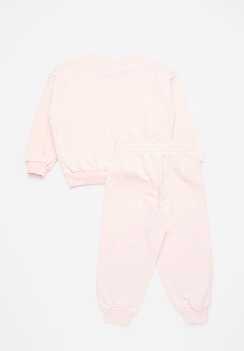 Nike - Nike essential fleece crew set - pink foam heather