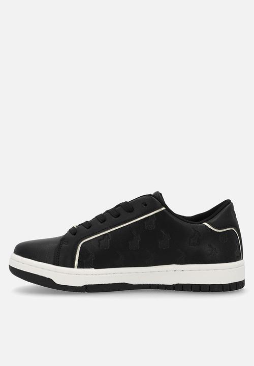 POLO - Deboss monogram sneaker - black