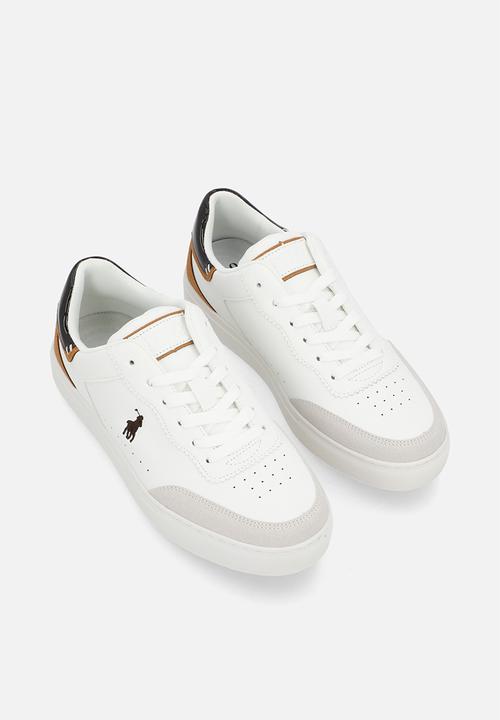 POLO - Colour block court sneaker - white