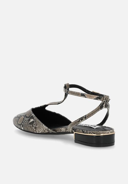 Madison® - Ola ankle strap pump - black & neutral