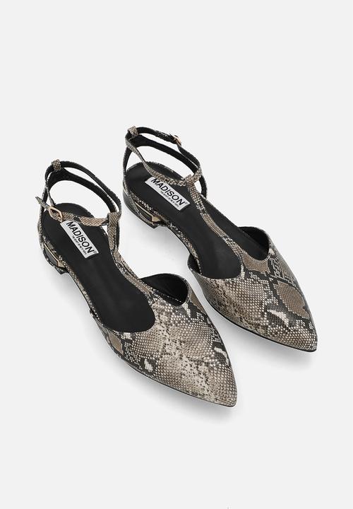 Madison® - Ola ankle strap pump - black & neutral